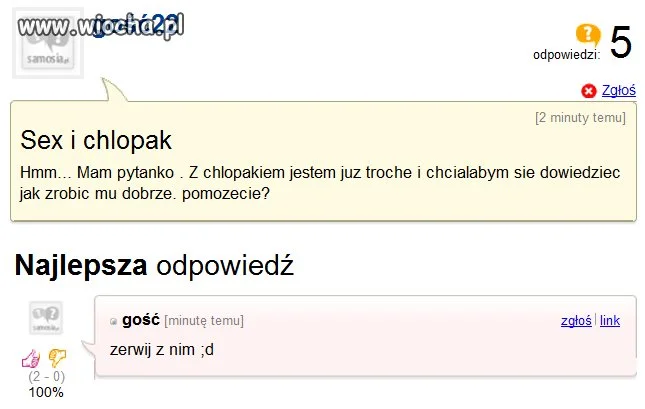 Ta odpowiedź mnie rozwaliła