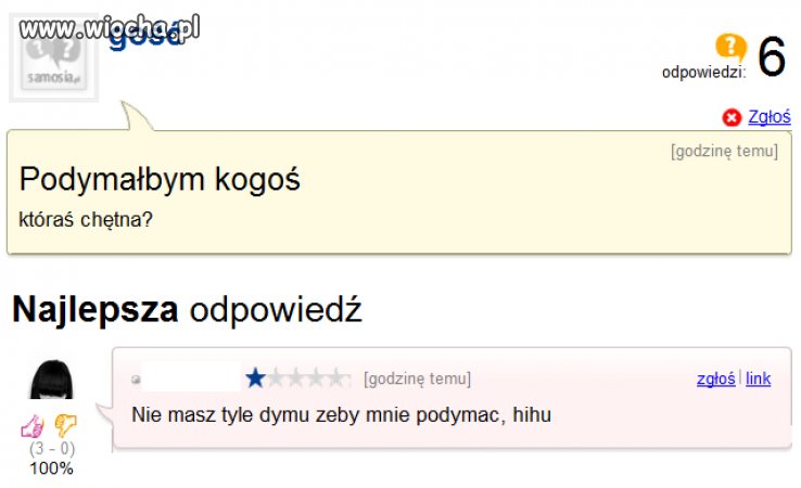 Świetna riposta.