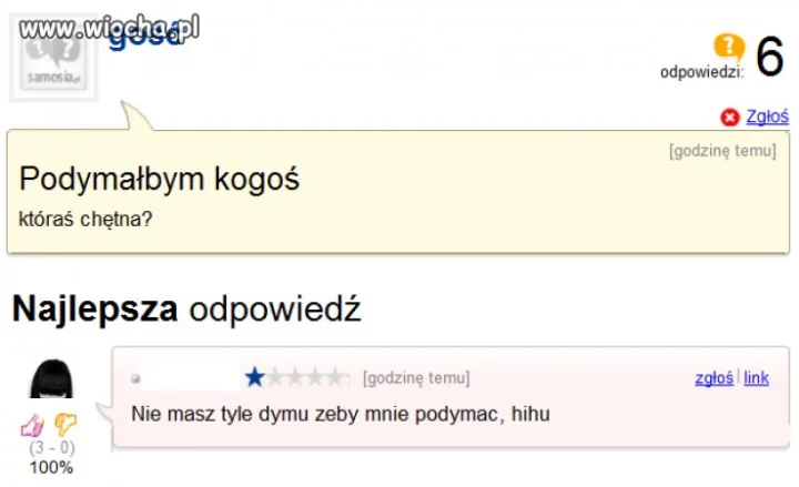 Świetna riposta.