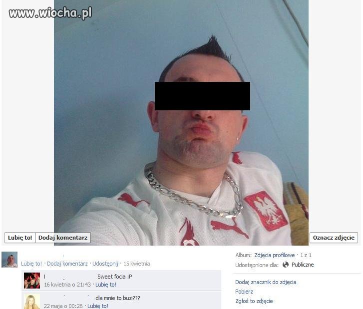 Facet z dzióbkiem.