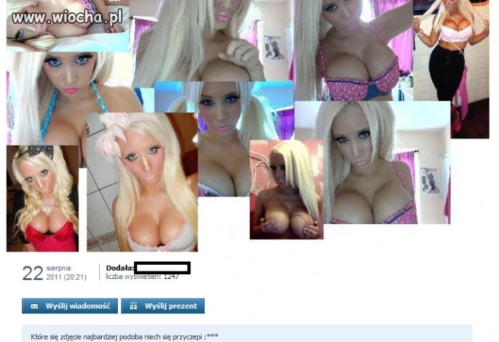 Plastikowa dziunia