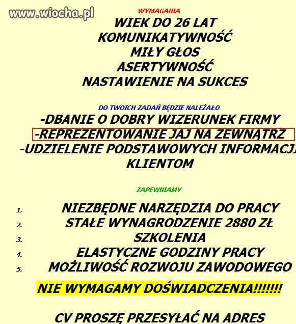 Nie rozumiem już tych ogłoszeń