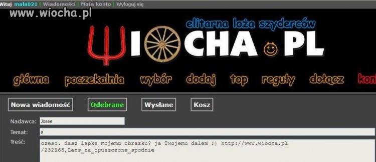 Wiocha na Wiocha.plŁAPKA ZA ŁAPKĘ