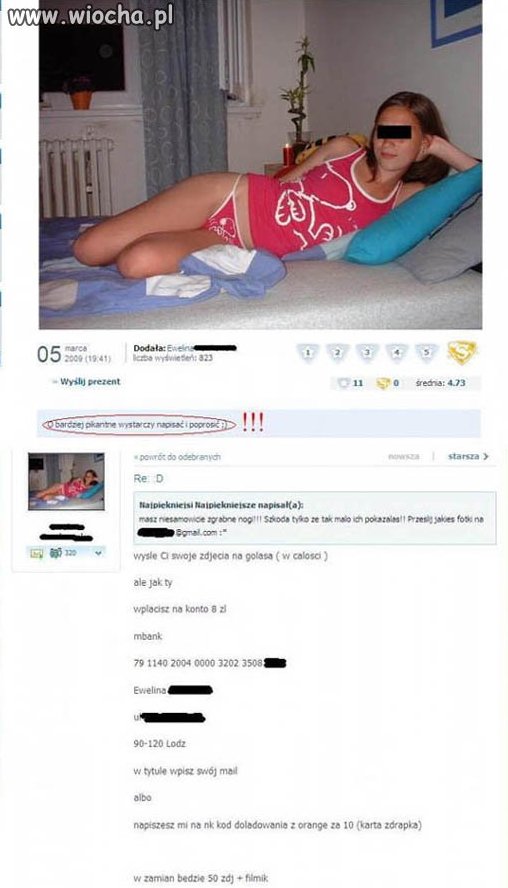 "O bardziej pikantne, wystarczy napisać i poprosić"