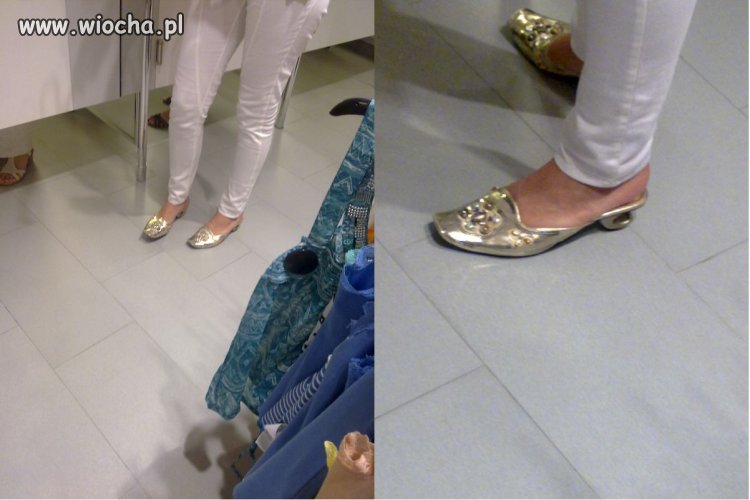 Super buty GOLD, obcas najlepszy haha