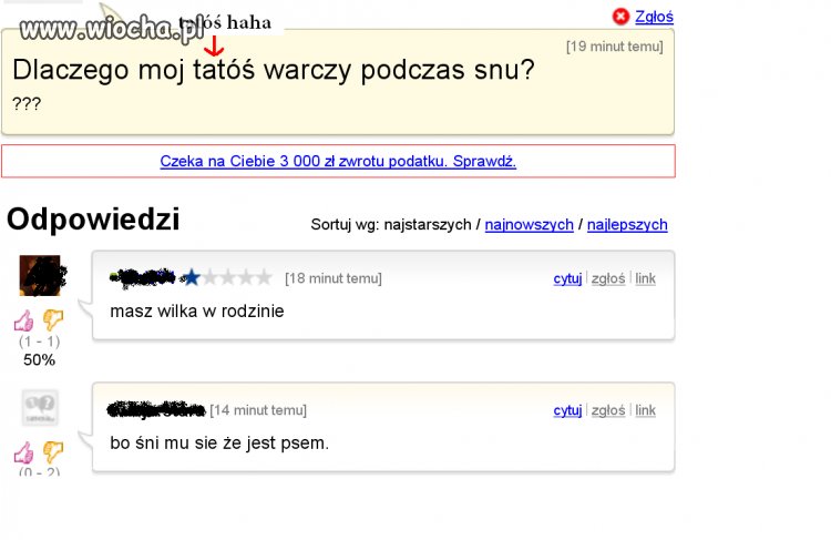 Dlaczego mój tatóś!!!