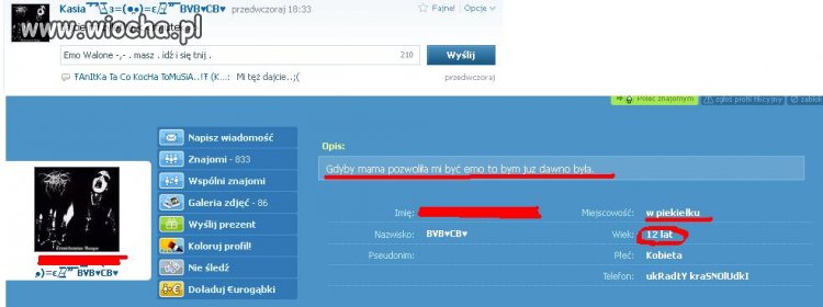 Uważa się za emo ...