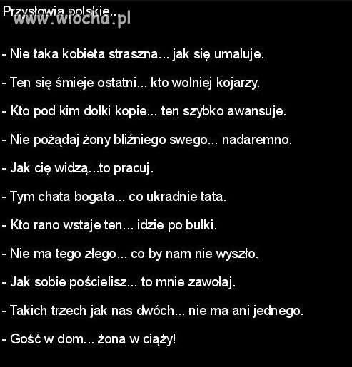 A teraz cos na poprawe humoru 