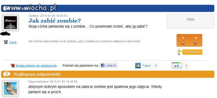 Córeczka zombie!