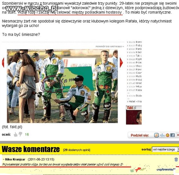 Niesmaczny żart.