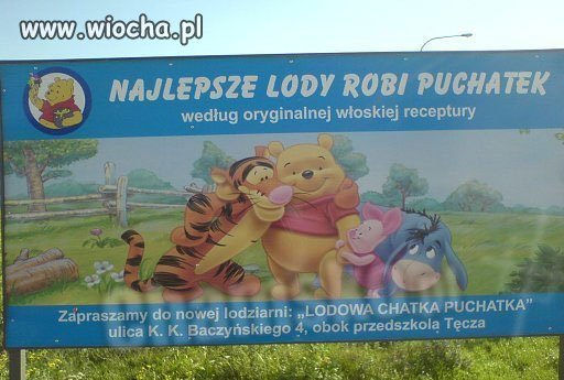 Najlepsze lody robi puchatek
