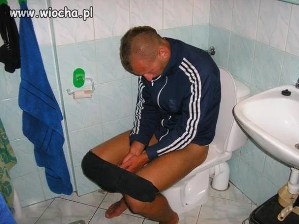 Na sraczu. 