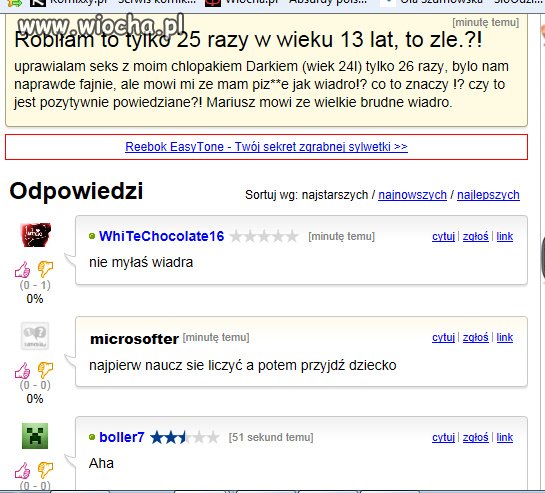 Hahahahahahahhaha taaa jest czego pozazdrościć. 