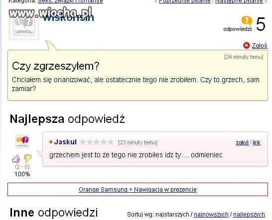 Czy zgrzeszyłem?