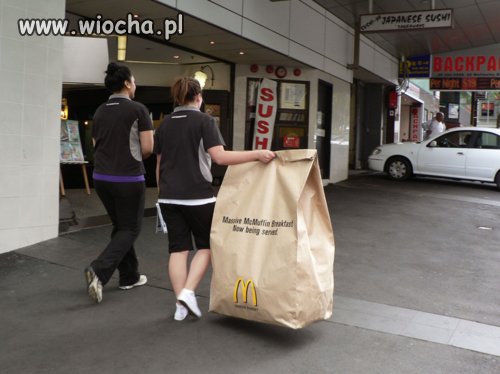 Zakupione przekąski  w McDonald's