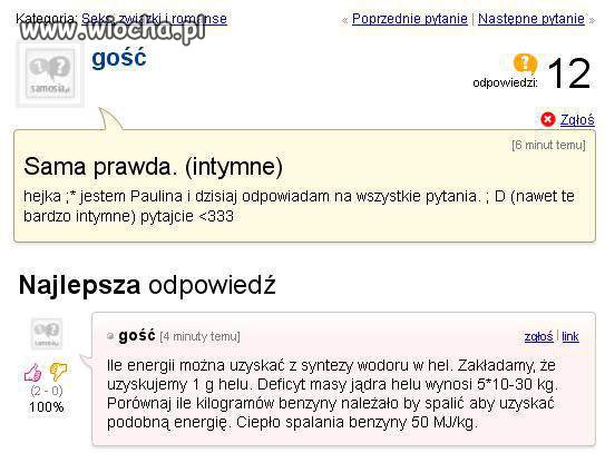 No i miała...