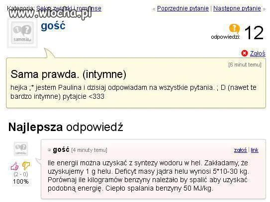 No i miała...