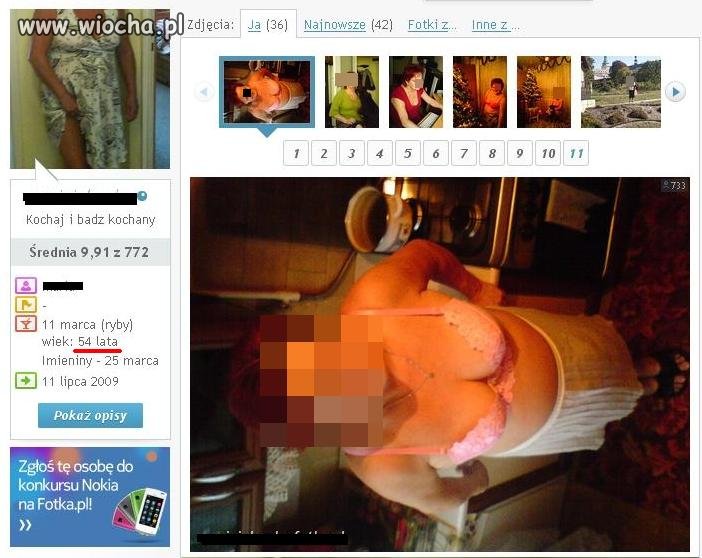 Babci 54 lata poszalała 
