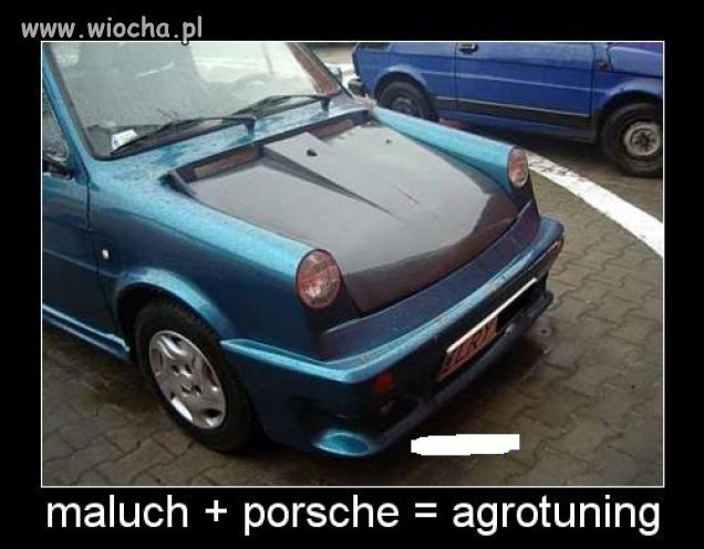 Maluch + porsche = agrotuning