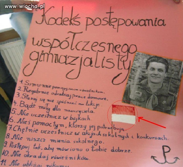 Patriotyczny plakat na j.polski
