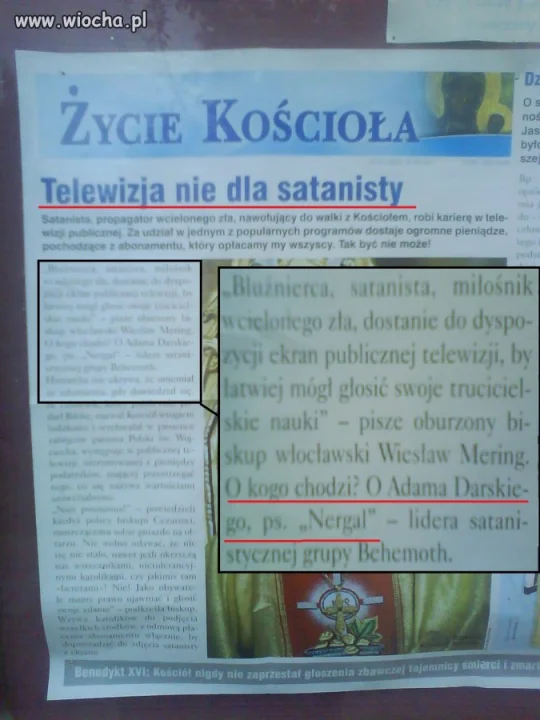 Ach Ci sataniści...