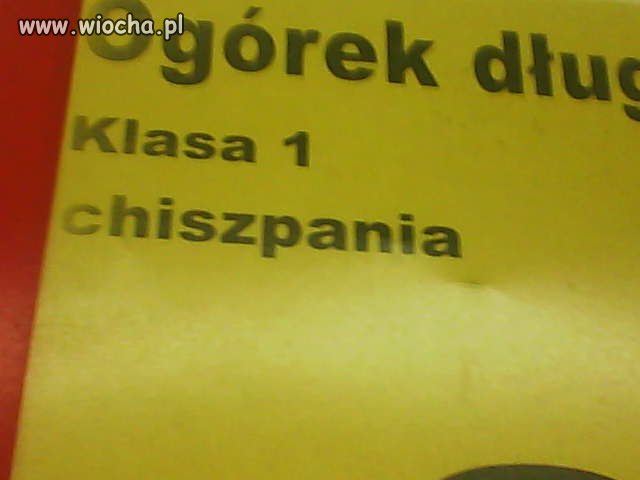 "Długi ogórek z Chiszpanii".