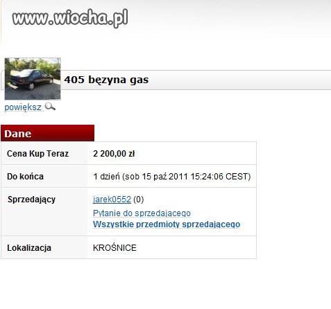 Nie ma to jak "bęzyna gas" 