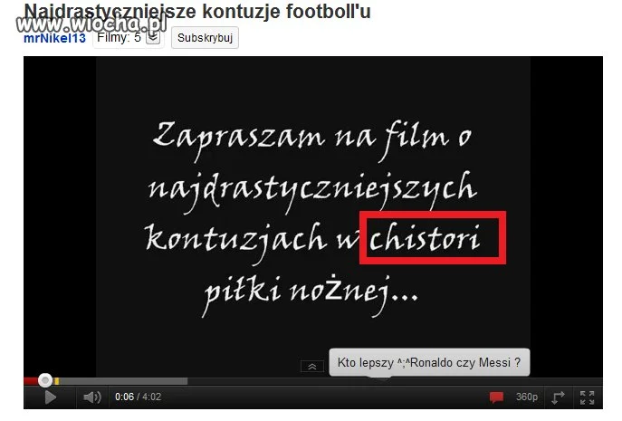 Chistoria analfabety.