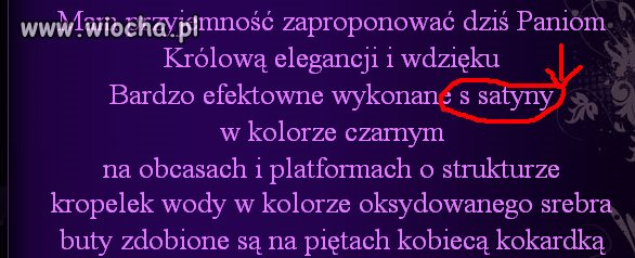 Wykonane s satyny...