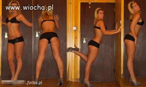 Pokazała co chciała i na wioche wleciała.
