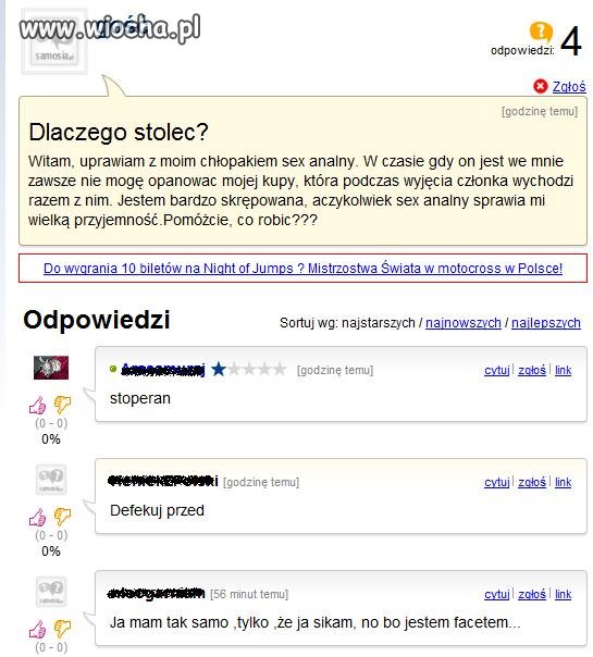 Dlaczego stolec ?