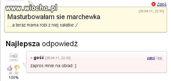 Maturbowałam się marchewką! 