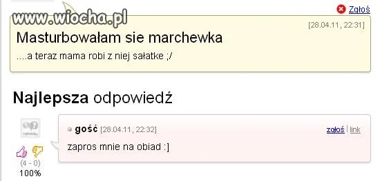 Maturbowałam się marchewką! 