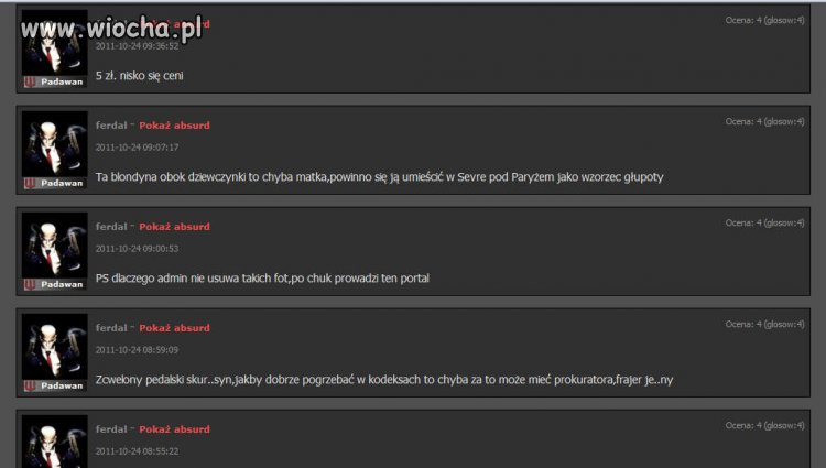 Co za przypadek każdy opis 4 razy oceniony
