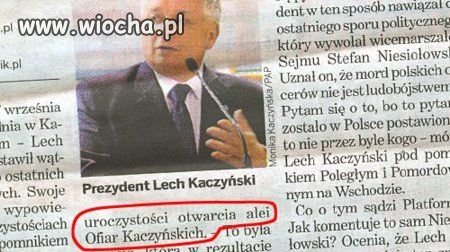 Ofiary Kaczyńskie czy Katyńskie,