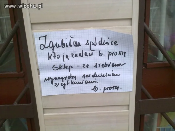 Może ktoś wie gdzie zguba?