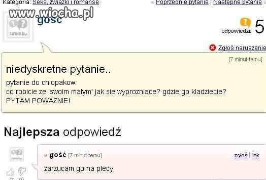 Niedyskretne pytanie...