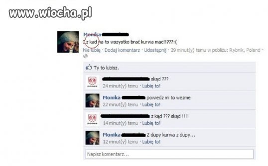 A w profilu ma napisane zna Polski i Angielski 