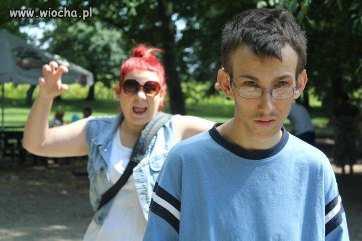 Opis pod zdjęciem: "Ja i moja Krysia"