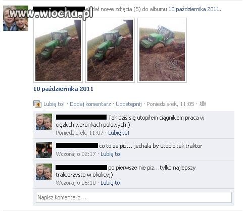 Utopiony traktor