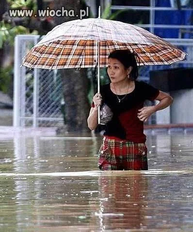Dobrze, że mam parasol.