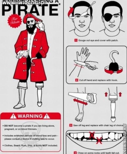 Strój pirata.