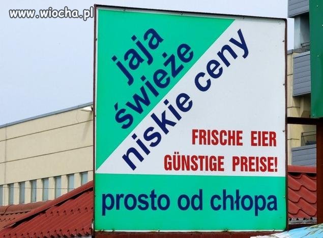 Jaja prosto od chłopa 