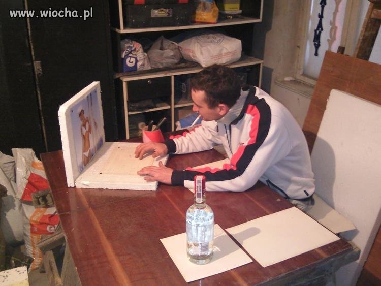 Ja w pracy i mój nowy sprzęt
