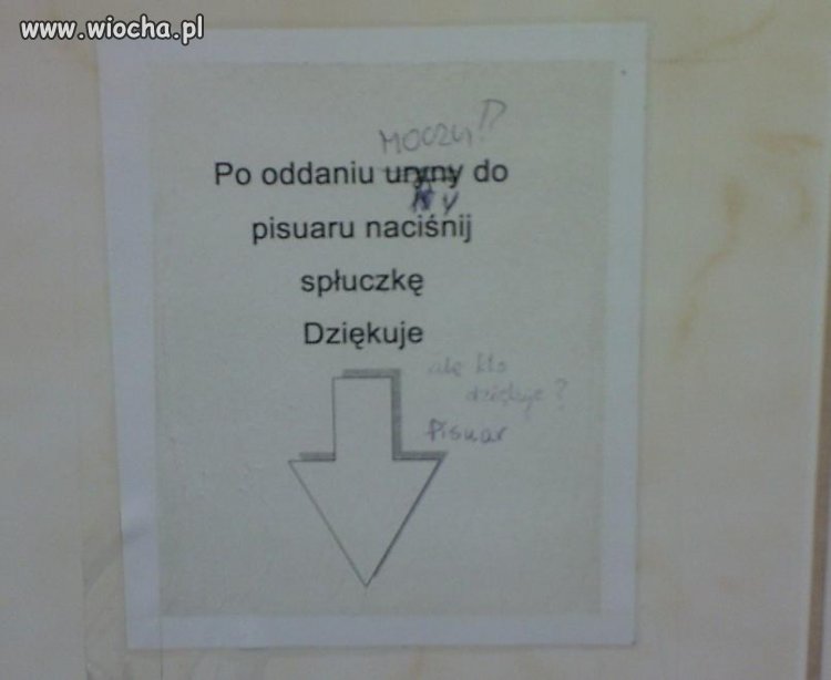 Ale kto dziękuje?