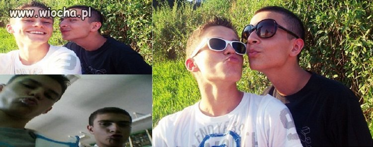Dwa męskie dzióbki na łonie natury i w sql