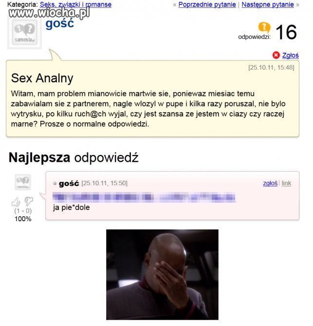Problem z analem