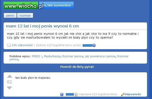12 lat, 6 cm, majonez...