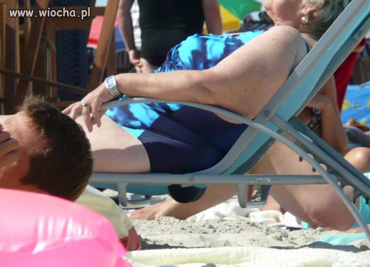 Na plaży.