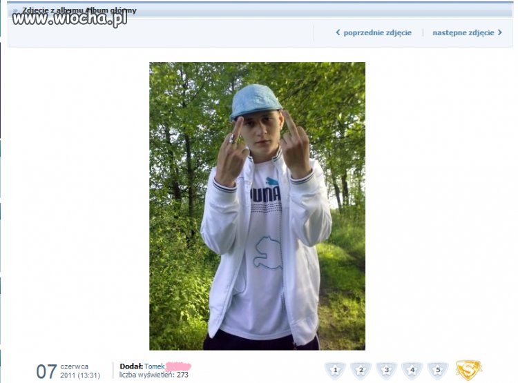 "Polski gangsta hip-haper".